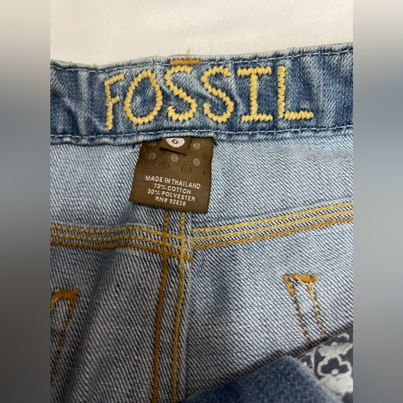 Fossil Jean Capris Size 6 NWT - Picture 3 of 4